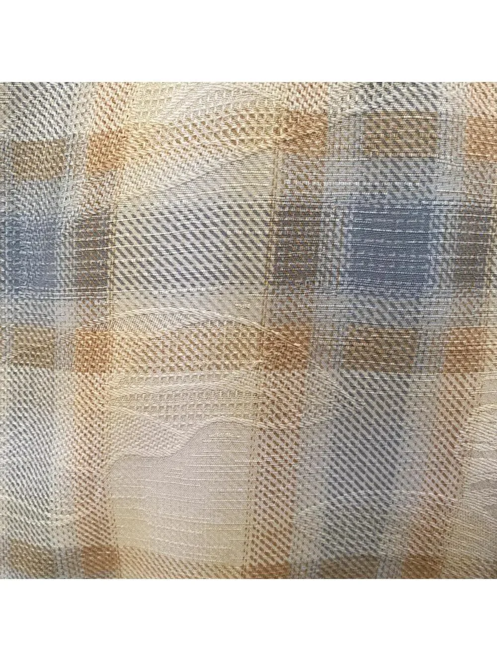 TOMMY BAHAMA 100% Silk Yellow & Blue Plaid Shirt Men M Medium